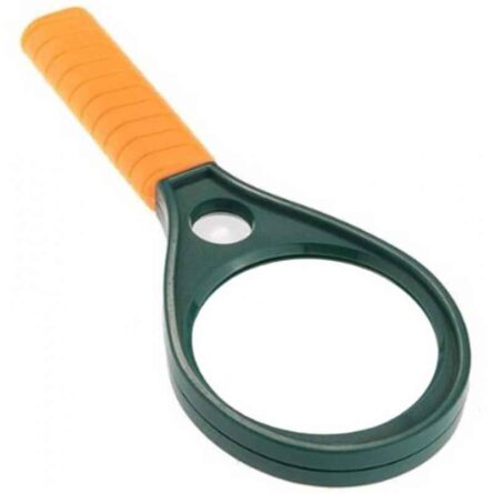 Stealodeal 75mm Orange & Green Magnifying Glass