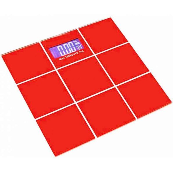 Stealodeal 5-180kg Red CheckBox Glass Digital Weighing Scale
