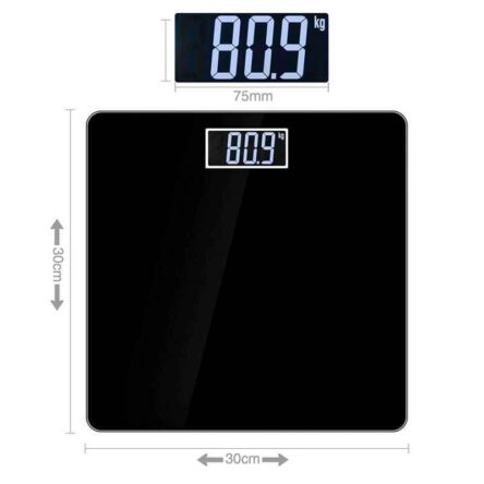 Aliston AL-610 Black Digital Bathroom Personal Health Check-Up Weighing Scales