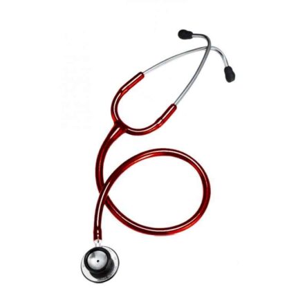 CardiacCheck 24 inch Cherry Red Stainless Steel Stethoscope