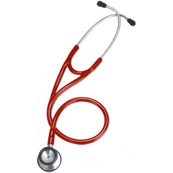 CardiacCheck 24 inch Cherry Red Stainless Steel Stethoscope