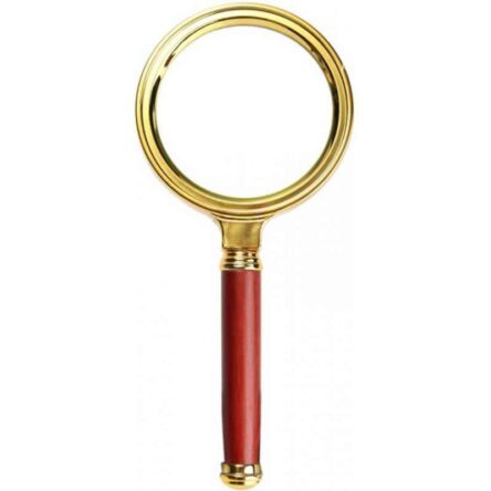 Stealodeal 60mm Maroon & Gold Magnifying Glass