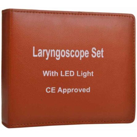 Divine Medicare Laryngoscope Stainless Steel Set with LED Lampand Light