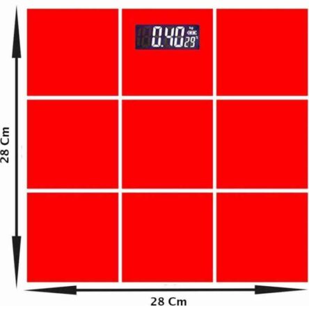 Stealodeal 5-180kg Red CheckBox Glass Digital Weighing Scale