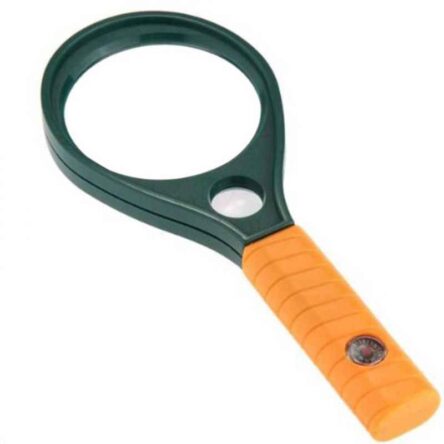 Stealodeal 75mm Orange & Green Magnifying Glass