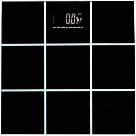 Virgo 5-180kg Black CheckBox Glass Digital Weighing Scale