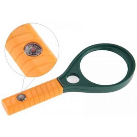 Stealodeal 75mm Orange & Green Magnifying Glass