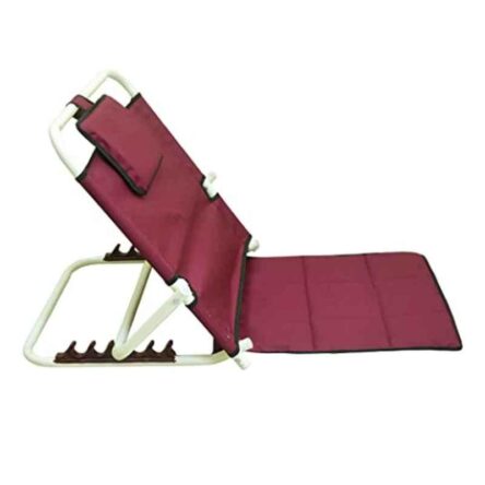 Smart Care Metal Red Adjustable Hospital Back Rest for Bed & Back Support