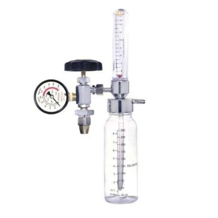 NC Metal Oxygen Cylinder Regulator with Flowmeter & Humidifier