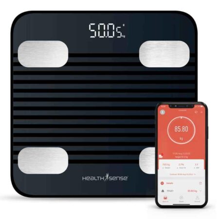 HealthSense BS 171 180kg Glass Smart Bluetooth Body Weighing Scale with Mobile App