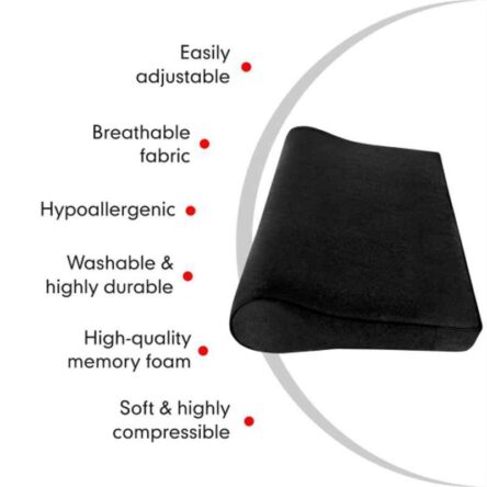 Fidelis Healthcare Elastic Black Cervical Pillow