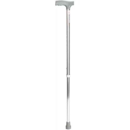 HealthEmate 93.98cm Stainless Steel Silver Height Adjustable Walking Stick