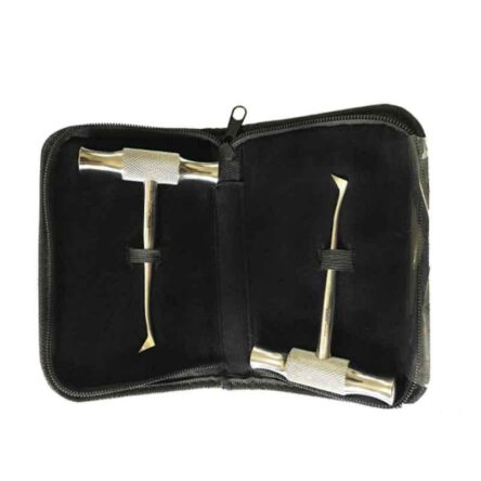 Forgesy 2 Pcs Left & Right Cross Bar Dental Surgery Root Tooth Elevator