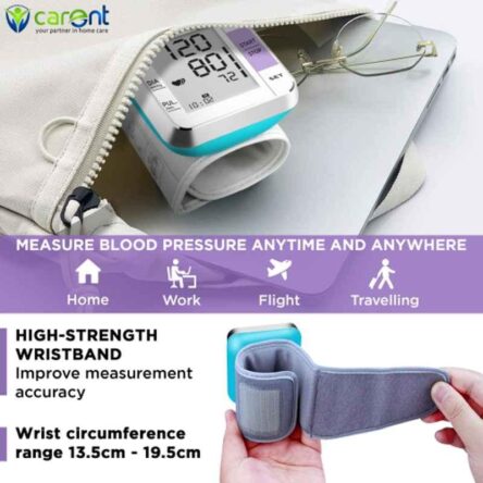 Carent White Digital Automatic Blood Pressure Monitor with USB Cable