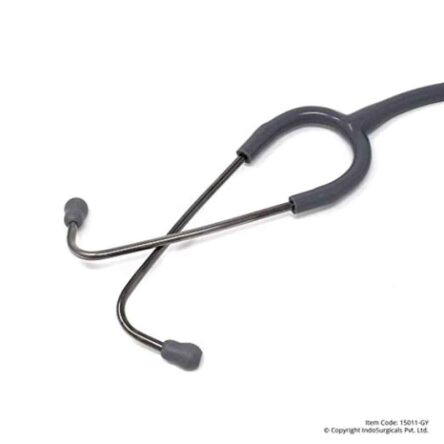 Indosurgicals Silvery II Stainless Steel Grey Stethoscope