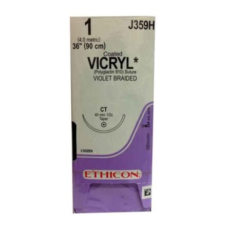 Ethicon NW2359 Vicryl Absorbable Violet Braided Suture2