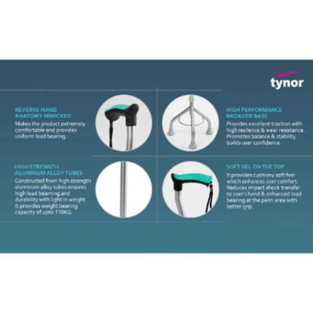 Tynor Tri Pod Walking Stick