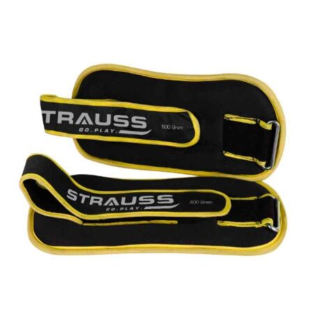 Strauss 26x12x3cm Neoprene Yellow Adjustable Round Shape Ankle Weight