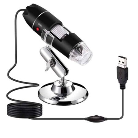 Microware 40-1000X 8 LED OTG USB Digital Microscope Magnifier Endoscope with Stand 0.3M CMOS