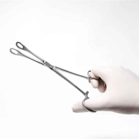 Desco 12.8 inch Stainless Steel Kelly Sponge PPIUCD Forceps