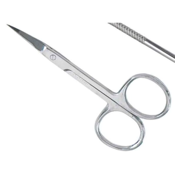 HIT CLASSIC Stainless Steel Pointed Tip Cuticle Scissor for Manicure & Pedicure