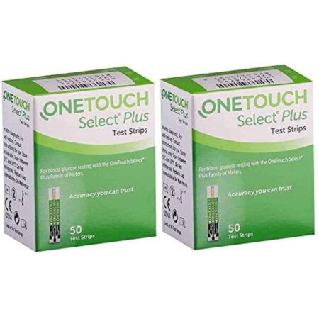 OneTouch 50 Pcs Select Plus Diabetes Test Strips Box (Pack of 2)