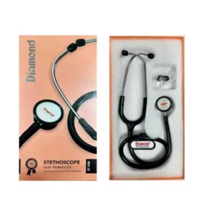 Diamond ST 038 Black Dual Pediatric Stainless Steel Acoustic Stethoscope