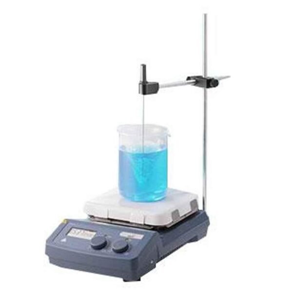 Abdos 18.4x18.4cm Magnetic Stirrer & Hotplate with support Rod & External Temperature Probe