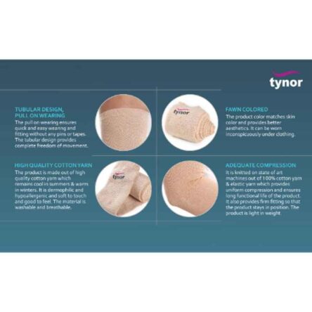 Tynor 45mm 1m Tubular Elastic Bandage