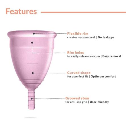 Sirona Silicone Medium Pink Menstrual Cup