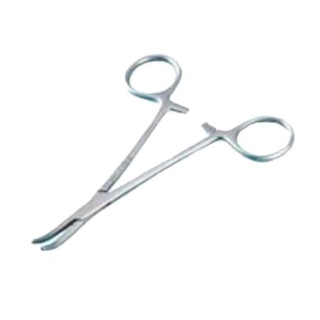 Forgesy 6 inch Stainless Steel Silver Counterfeiting Mosquito Arterial Curved Clamp