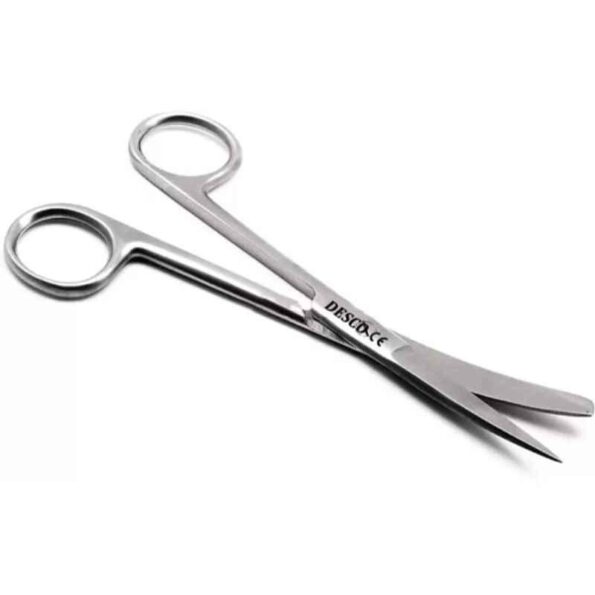 Desco 10 inch Stainless Steel Curved Blunt Sharp Dressing Scissor