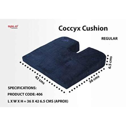 Salo Orthotics Polyurethane Foam Coccyx Cushion Seat