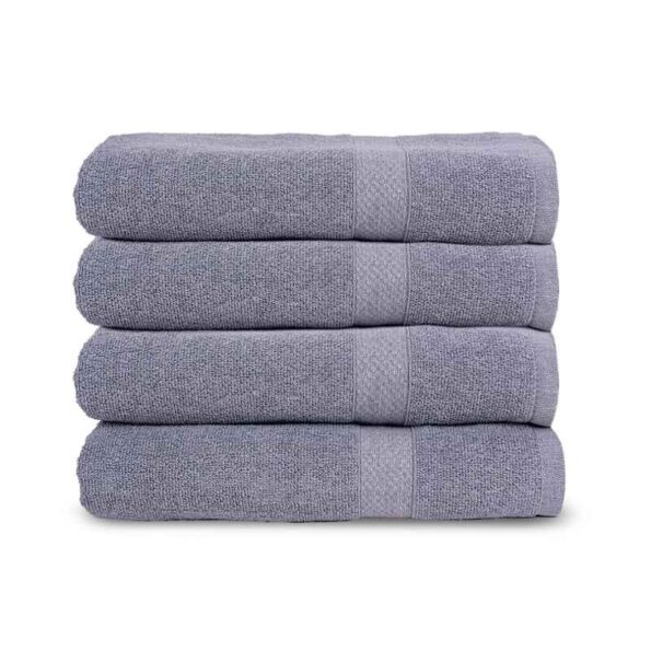 Rise N Shine 70x150cm 400GSM Cotton Brown Bath Towel for Men & Women (Pack of 4)