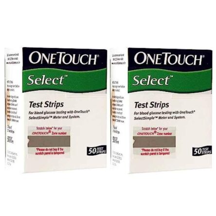 OneTouch 50 Pcs Select Diabetes Test Strips Box (Pack of 2)