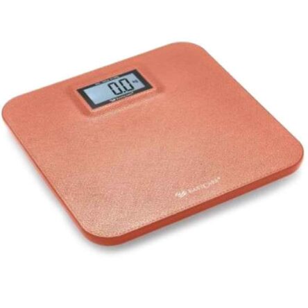 Easycare 5-180kg Brown Leather Look Fiber Body Digital Weighing Scale