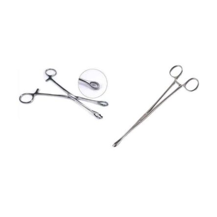 Forgesy 2 Pc Stainless Steel Sponge Forcep Set