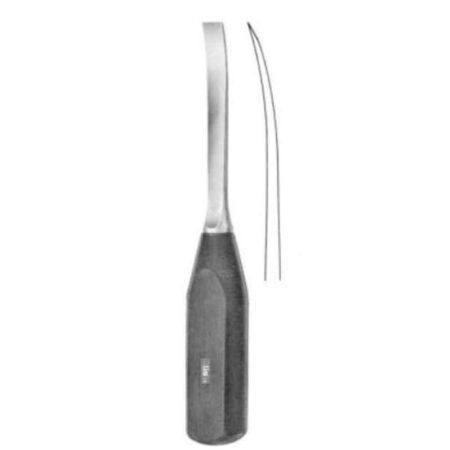 Alis 20cm/8 inch Osteotome Curved with Fiber Handle 10mm