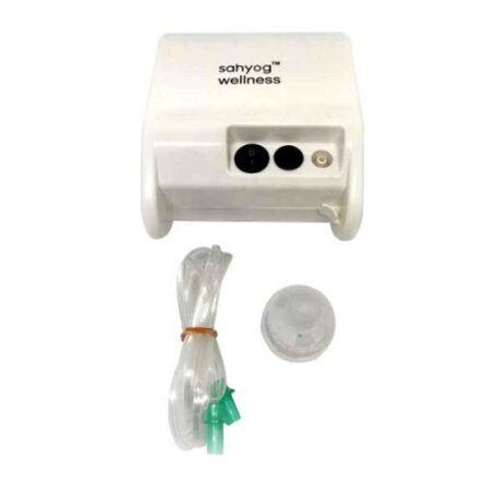 Sahyog Wellness White Piston Compressor Nebulizer with Flow Adjuster