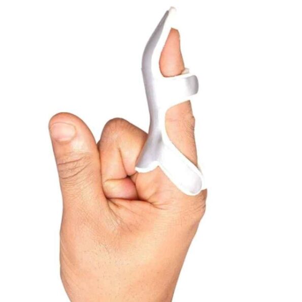 Besafe Forever Aluminium Silver Frog Finger Cot Splint Support for Fractured & Injured Finger