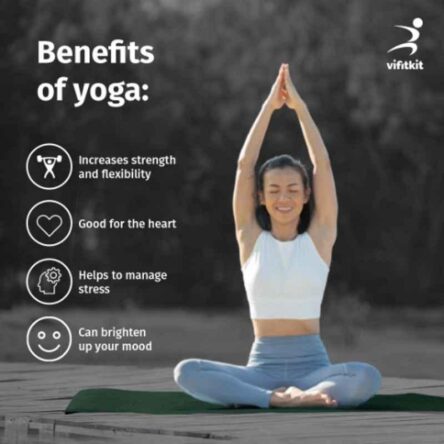 Vifitkit 61x180cm EVA Bottle Green Anti Skid Water Resistant Yoga Mat with Carry Bag & Strap