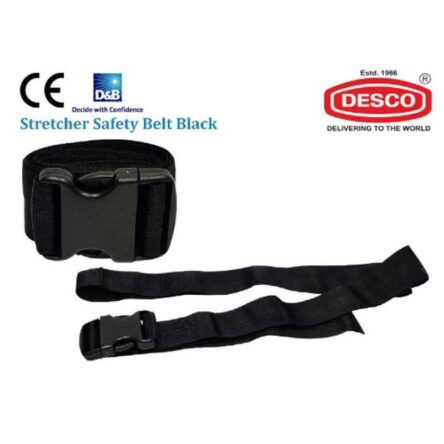 Desco 2×77.5 inch Black Safety Belt for Stretcher