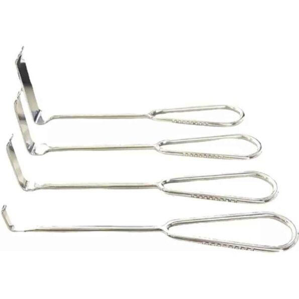 Jainco 4 Pcs Steel Langenbeck Retractor Set