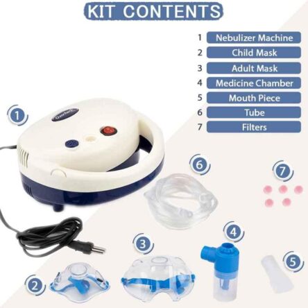 Ozocheck Multicolour Piston Compressor Nebulizer