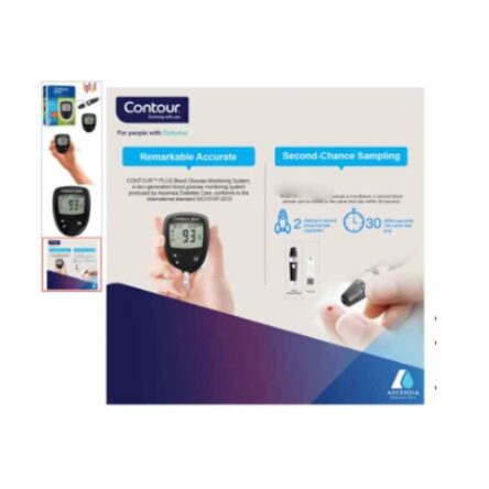 Contour Plus Blood Glucose Monitoring System Set with 10 Pcs Blood Glucose Test Strip