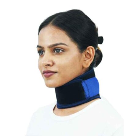 P+caRe Blue & Black Neck Wrap Support