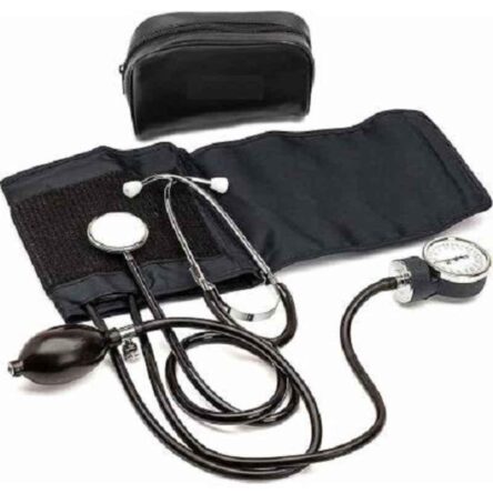 Fast Life Black Blood Pressure Monitor with Stethoscope