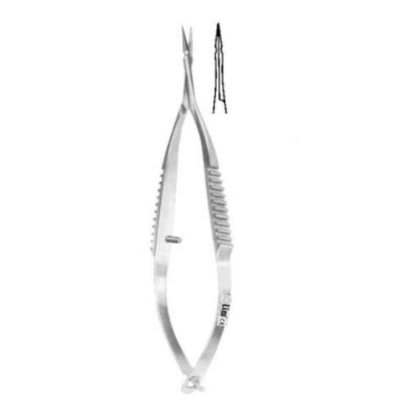 Alis 8cm/3 inch Micro Scissors Vannas Straight