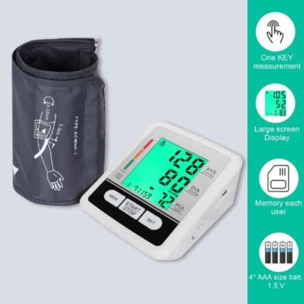 MCP Blood Pressure Monitor with Smart 3 Coloured Backlight Display