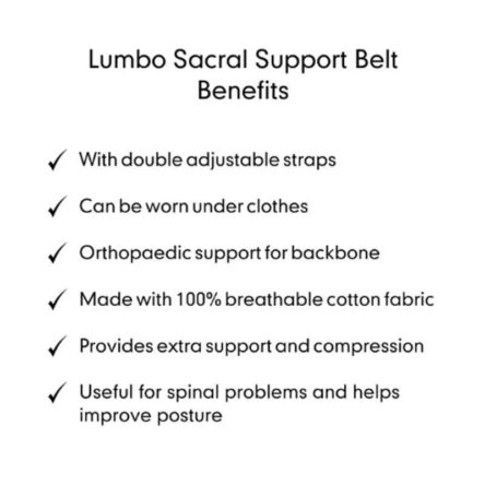 Dr Ortho Cotton Lumbo Sacral Support Belt